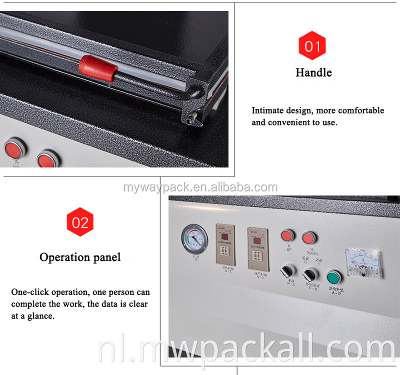 Kleine producten verpakking blisterverpakking vacuüm huid warmte sluitmachine;
